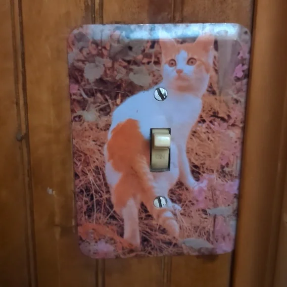 Cat lightswitch almost looks like tbe switch is a tail - Picture 1 of 1